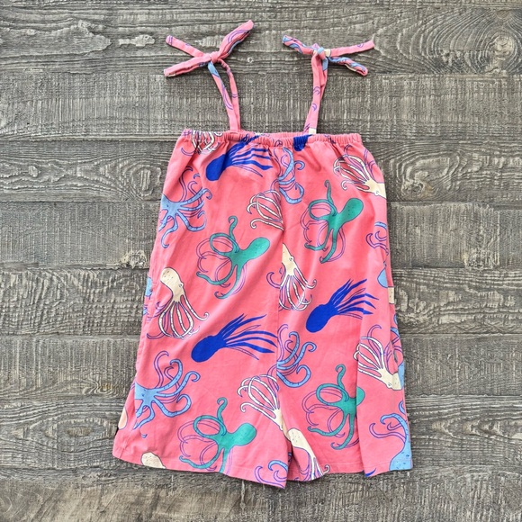 Tea Collection Octopus Oasis Tie Shoulder Romper 10 (fit 7) - Picture 2 of 8